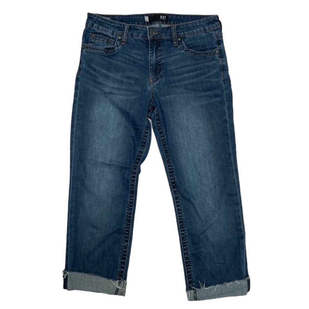 Kut The kloth Stevie Straight Leg Color Blue Size 10